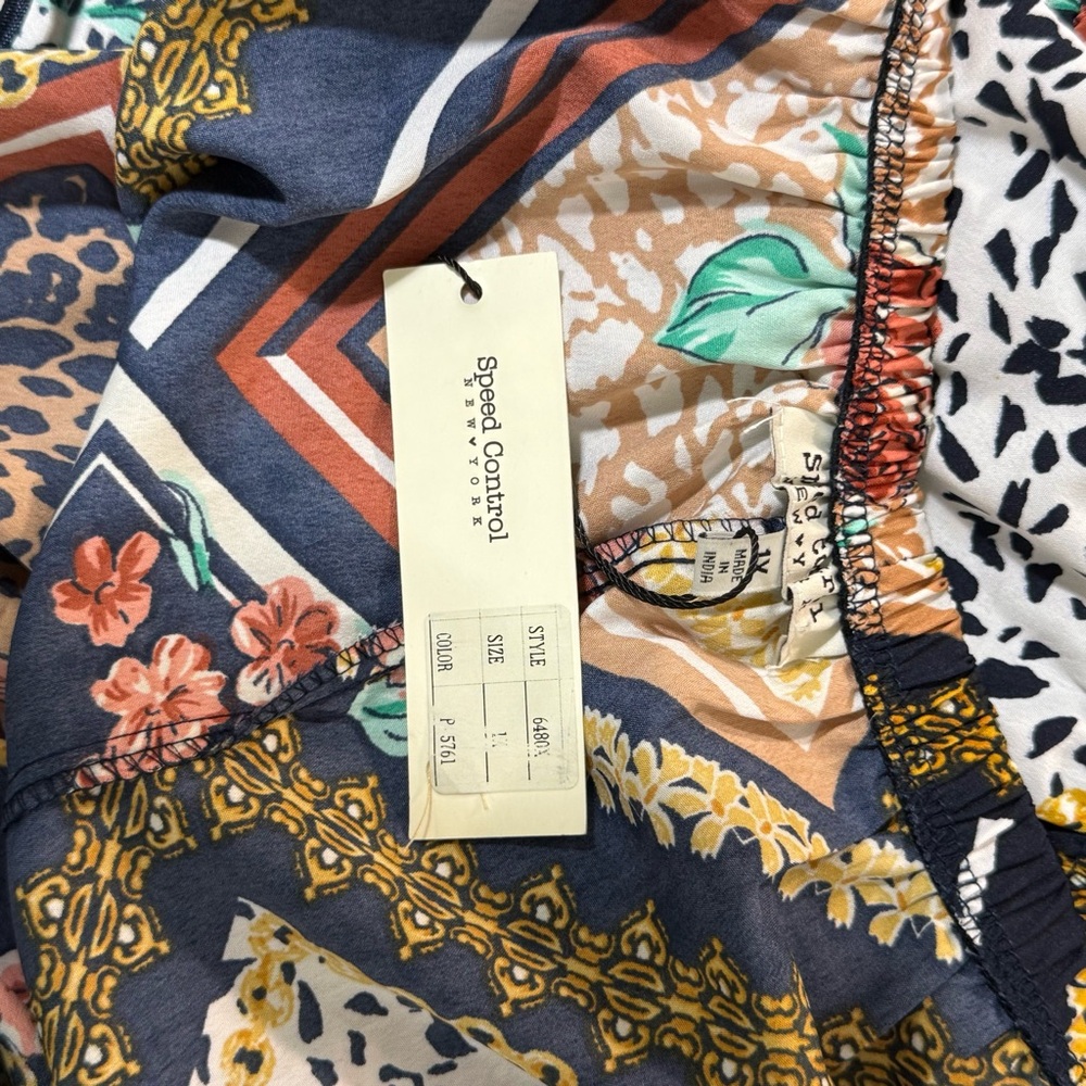 Speed Control Multicolor Patchwork Dress - Picture 7 of 10